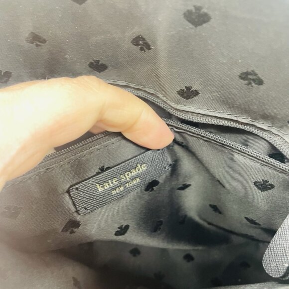 Kate Spade New York Saffiano Leather Top Handle Satchel Purse Zipper Closure - Picture 10 of 12